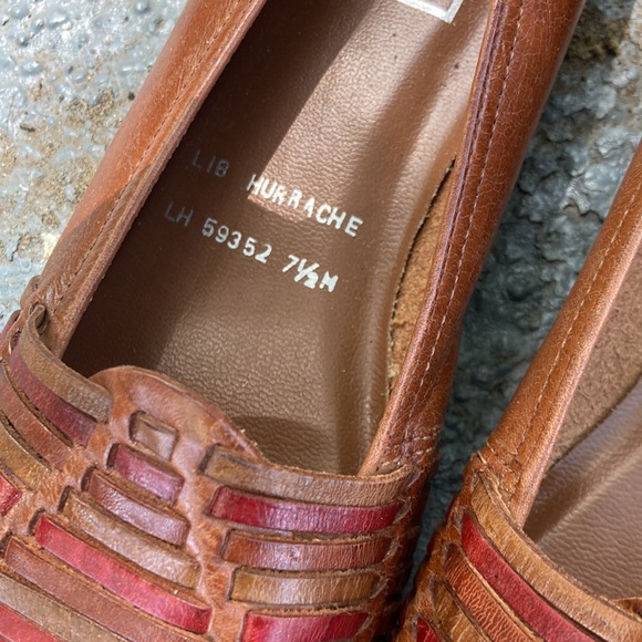 Vintage Leather Hurrache Loafers - Picture 2 of 7